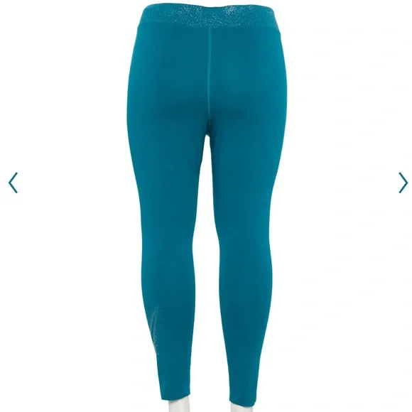 Nike Women Bright Spruce Stardust High-Waisted Leggings - Picture 2 of 3